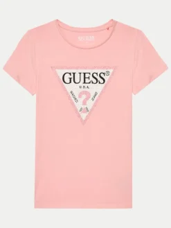 Guess T-Shirt J2YI51 K6YW1 Różowy Regular Fit