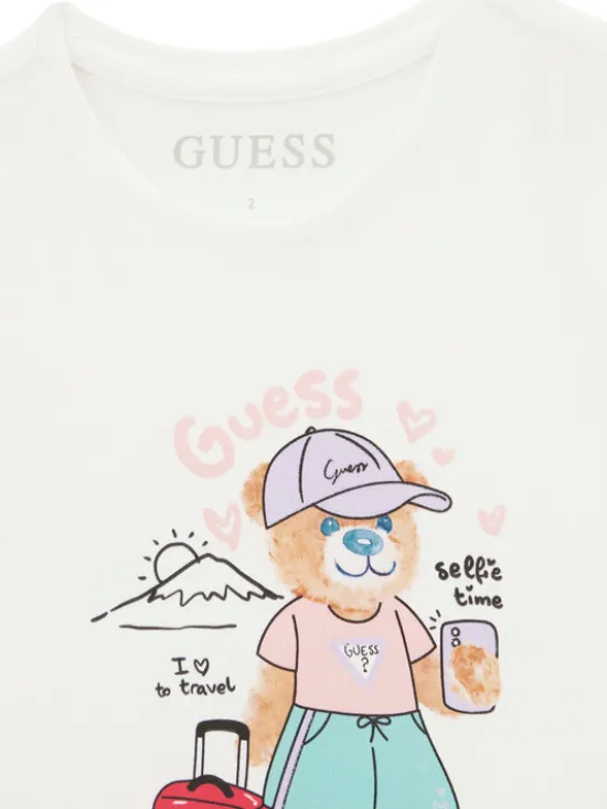 Guess T-Shirt K6GI18 K6YW4 Biały Regular Fit