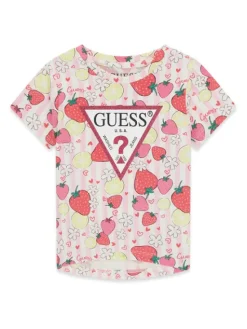 Guess T-Shirt K6GI13 K6YW4 Różowy Regular Fit