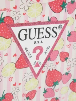 Guess T-Shirt K6GI13 K6YW4 Różowy Regular Fit