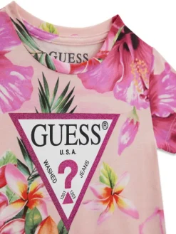 Guess T-Shirt K6GI13 K6YW4 Różowy Regular Fit