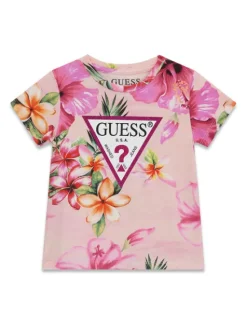 Guess T-Shirt K6GI13 K6YW4 Różowy Regular Fit