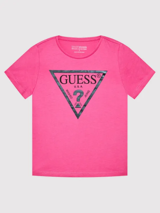 Guess T-Shirt K73I56 K8HM0 Różowy Regular Fit