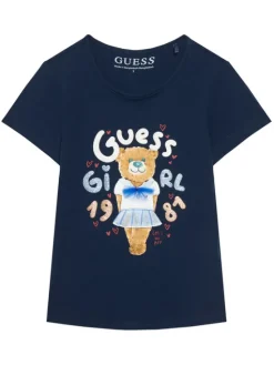 Guess T-Shirt K6RI03 K6YW4 Granatowy Regular Fit