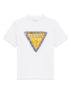 Guess T-Shirt L6GI00 K8HM4 Biały Regular Fit