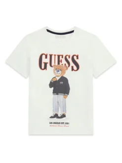 Guess T-Shirt L6GI09 K8HM4 Biały Regular Fit