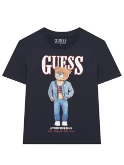 Guess T-Shirt L6RI11 K8HM4 Granatowy Regular Fit