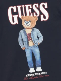 Guess T-Shirt L6RI11 K8HM4 Granatowy Regular Fit