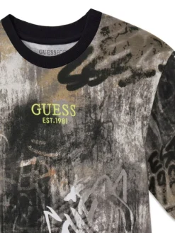Guess T-Shirt L6RI04 K8HM4 Kolorowy Oversize