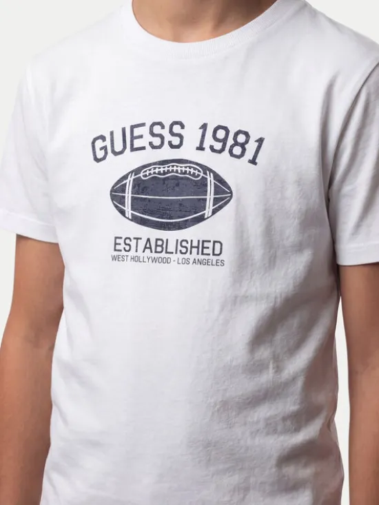 Guess T-Shirt L6YI05 K3711 Biały Regular Fit