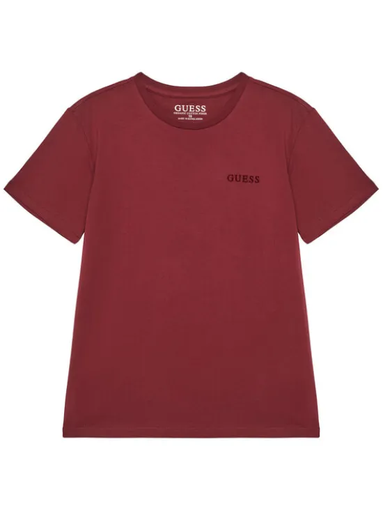 Guess T-Shirt L5YI39 K8HM4 Bordowy Regular Fit