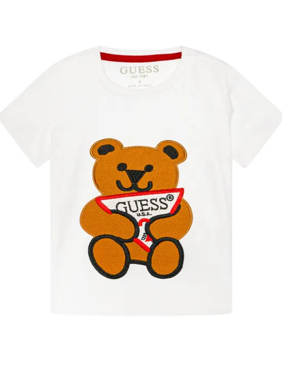 Guess T-Shirt N0BI22 I3Z00 Biały Regular Fit
