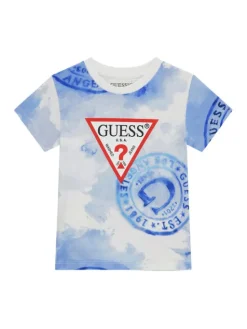 Guess T-Shirt N6GI02 K8HM4 Niebieski Regular Fit