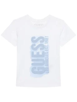 Guess T-Shirt N6RI11 K8HM4 Biały Regular Fit