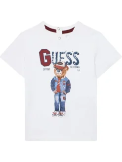 Guess T-Shirt N5YI22 K8HM4 Biały Regular Fit