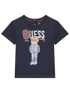 Guess T-Shirt N5YI22 K8HM4 Granatowy Regular Fit