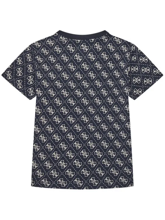 Guess T-Shirt N5YI04 K8HM4 Granatowy Regular Fit