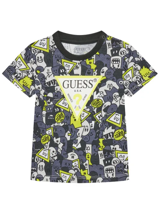 Guess T-Shirt N5YI04 K8HM4 Szary Regular Fit