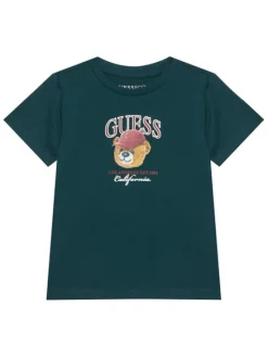 Guess T-Shirt N6YI13 K3801 Zielony ciemny Regular Fit