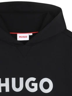 HUGO Bluza G01007 D Czarny Regular Fit