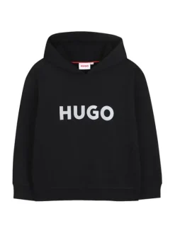 HUGO Bluza G01007 D Czarny Regular Fit