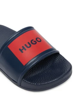 HUGO Klapki G01179 M Granatowy