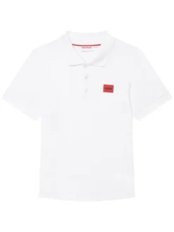 HUGO Polo G01186 S Biały Regular Fit