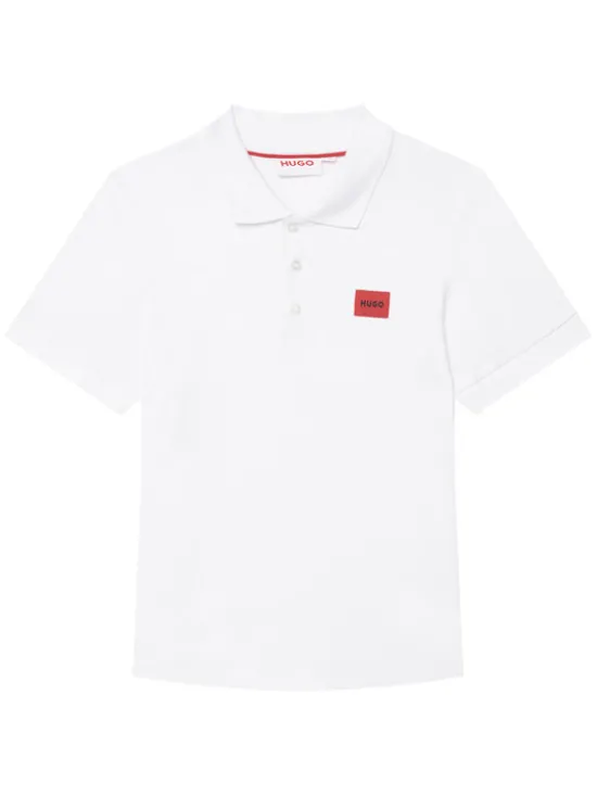 HUGO Polo G01186 S Biały Regular Fit