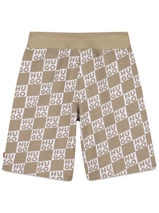 HUGO Szorty sportowe G00999 D Beżowy Regular Fit