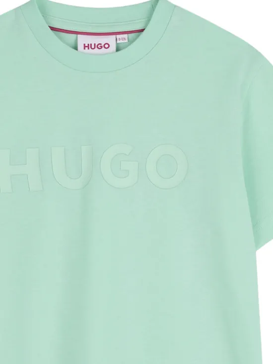 HUGO T-Shirt G01014 D Zielony Regular Fit
