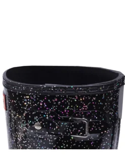 Hunter Kalosze Org Kids Giant Glitter Boots JFT6075RGT Czarny