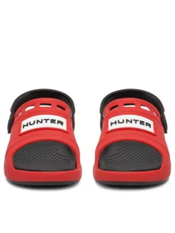 Hunter Klapki P4047539-CH Czerwony