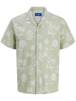 Jack & Jones Junior Koszula Luke 12277298 Zielony Relaxed Fit