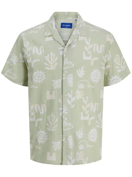 Jack & Jones Junior Koszula Luke 12277298 Zielony Relaxed Fit