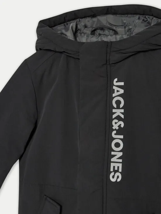Jack & Jones Junior Kurtka zimowa 12237517 Czarny Regular Fit