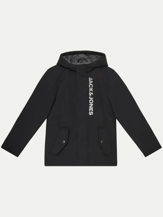 Jack & Jones Junior Kurtka zimowa 12237517 Czarny Regular Fit