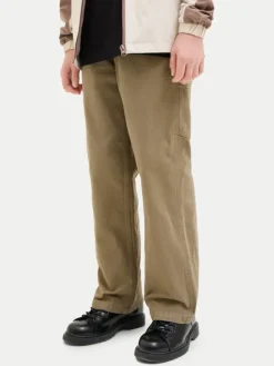 Jack & Jones Junior Spodnie materiałowe Alex 12253790 Brązowy Loose Fit
