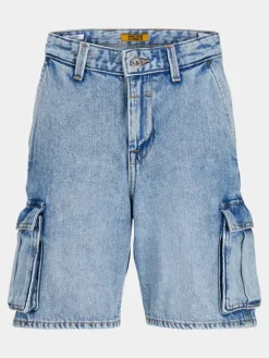 Jack & Jones Junior Szorty jeansowe Chris 12252508 Niebieski Relaxed Fit