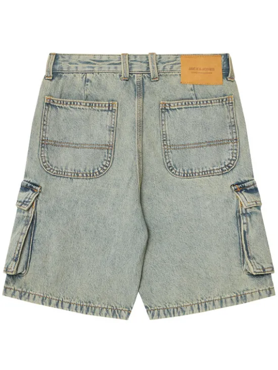 Jack & Jones Junior Szorty jeansowe Alex 12278977 Niebieski Baggy Fit