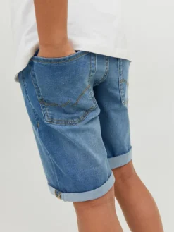 Jack & Jones Junior Szorty jeansowe 12257395 Niebieski Regular Fit