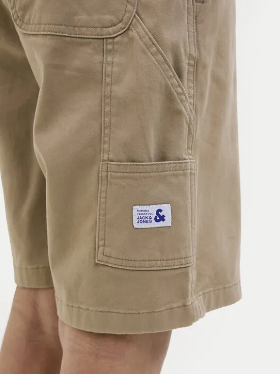 Jack & Jones Junior Szorty materiałowe Tony 12268938 Brązowy Relaxed Fit