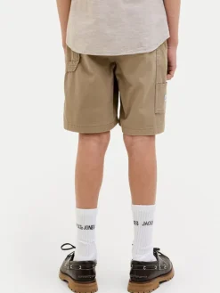 Jack & Jones Junior Szorty materiałowe Tony 12268938 Brązowy Relaxed Fit