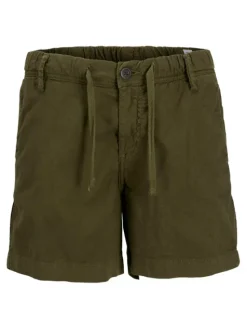 Jack & Jones Junior Szorty materiałowe Jaiden 12275023 Khaki Loose Fit