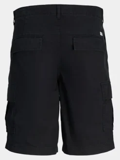 Jack & Jones Junior Szorty materiałowe Jpstcole 12254171 Czarny Loose Fit