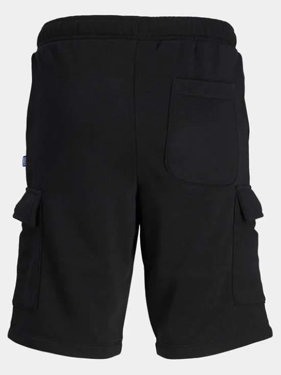Jack & Jones Junior Szorty sportowe Bradley 12254213 Czarny Regular Fit