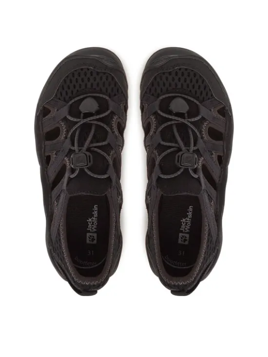 Jack Wolfskin Sandały Levente Sandal A64080 M Czarny