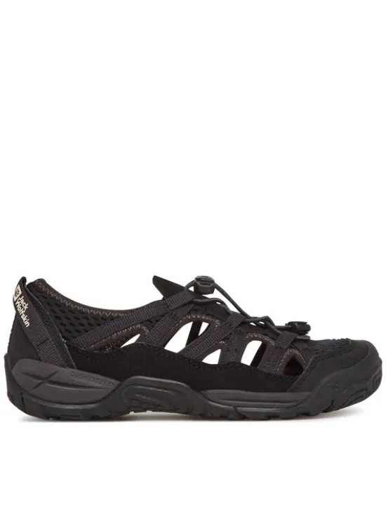 Jack Wolfskin Sandały Levente Sandal A64080 S Czarny