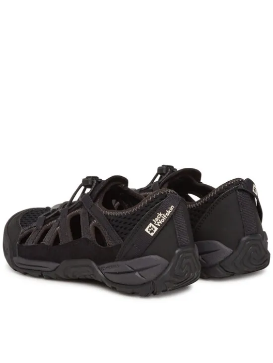 Jack Wolfskin Sandały Levente Sandal A64080 S Czarny