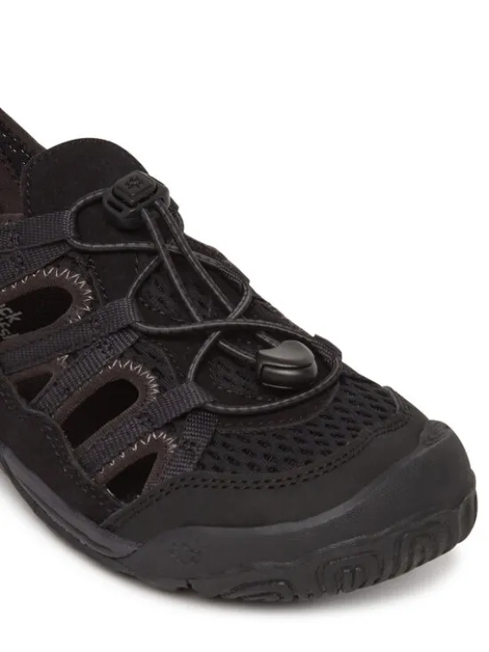 Jack Wolfskin Sandały Levente Sandal A64080 S Czarny