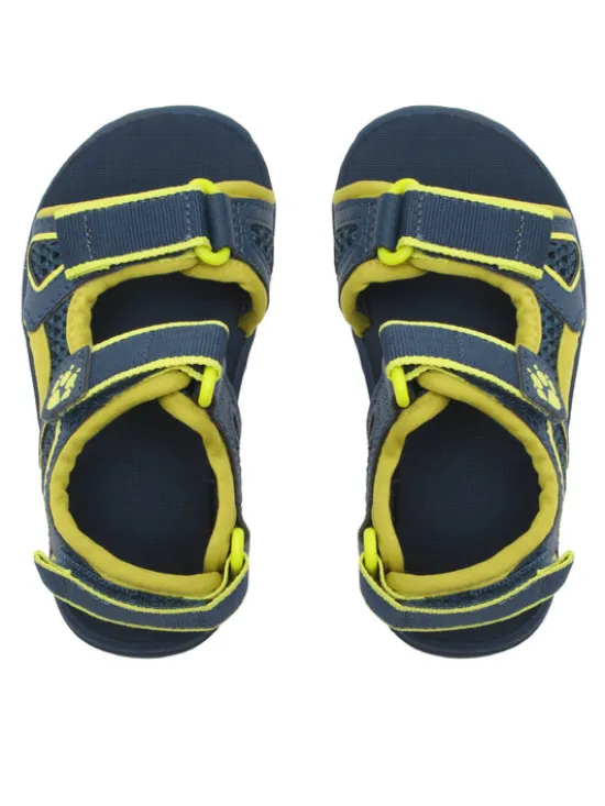 Jack Wolfskin Sandały Taracp Beach Sandal K 4039531 Turkusowy